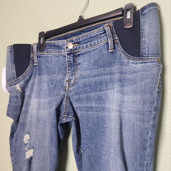NWT - Isabel Maternity Distressed Jeans Size 14 - Picture 2 of 7